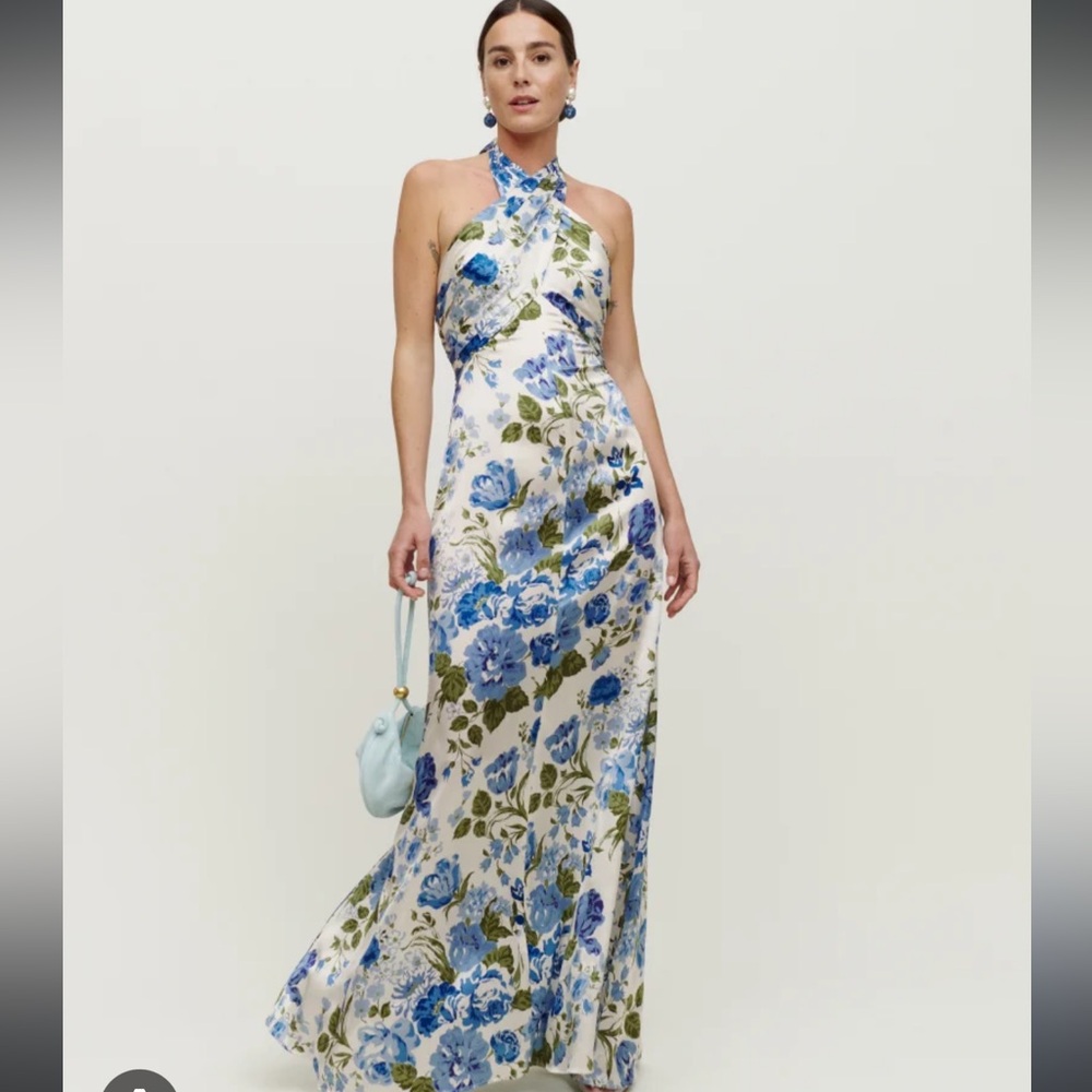 Reformation Veria Maxi Silk Dress